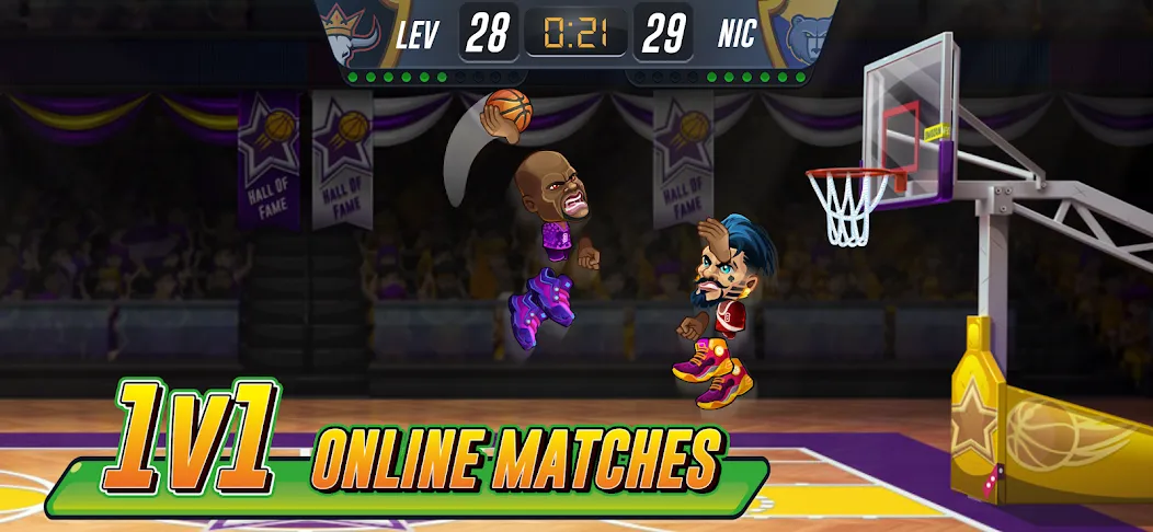 Basketball Arena: Online Game (Баскетбольная арена)  [МОД Много денег] Screenshot 1