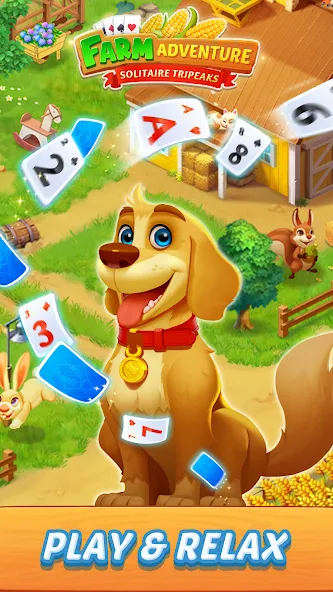 Solitaire Farm Adventure (Солитер)  [МОД Unlocked] Screenshot 1