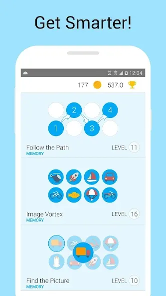 Memory Games: Brain Training  [МОД Бесконечные монеты] Screenshot 1