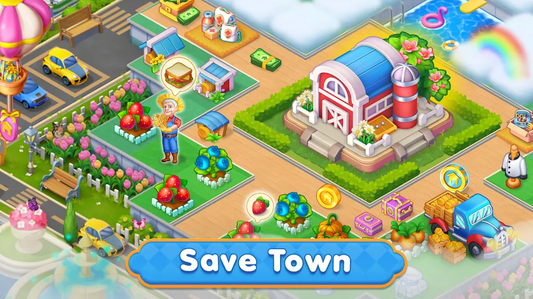 Merge HomeTown: Merge Games  [МОД Много денег] Screenshot 4