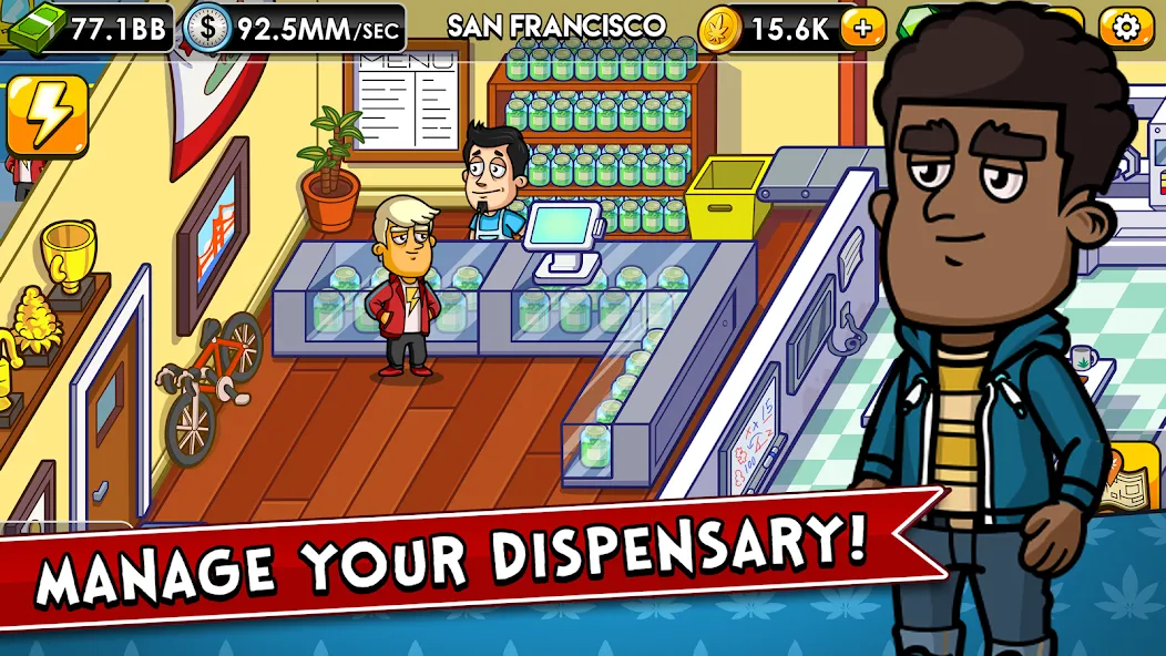 Weed Inc: Idle Tycoon (Уид Инк)  [МОД Mega Pack] Screenshot 3