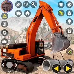 Взлом Construction Excavator Game 3D  [МОД Menu] - последняя версия apk на Андроид