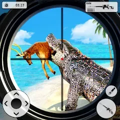 Скачать взломанную Crocodile Hunting Animal Games (Крокодил Охота Игры с животными)  [МОД Unlimited Money] - полная версия apk на Андроид