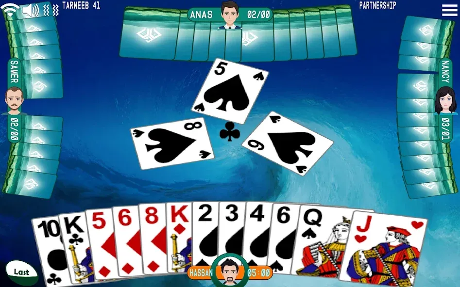 Golden Card Games Tarneeb Trix (Голден Кард Геймс Тарниб Трикс)  [МОД Много денег] Screenshot 1