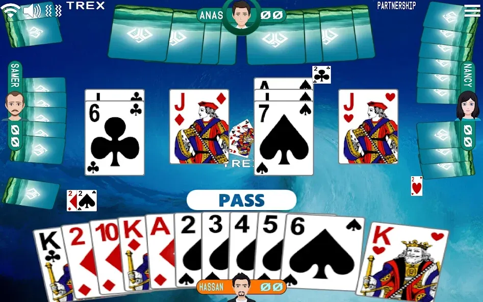 Golden Card Games Tarneeb Trix (Голден Кард Геймс Тарниб Трикс)  [МОД Много денег] Screenshot 2