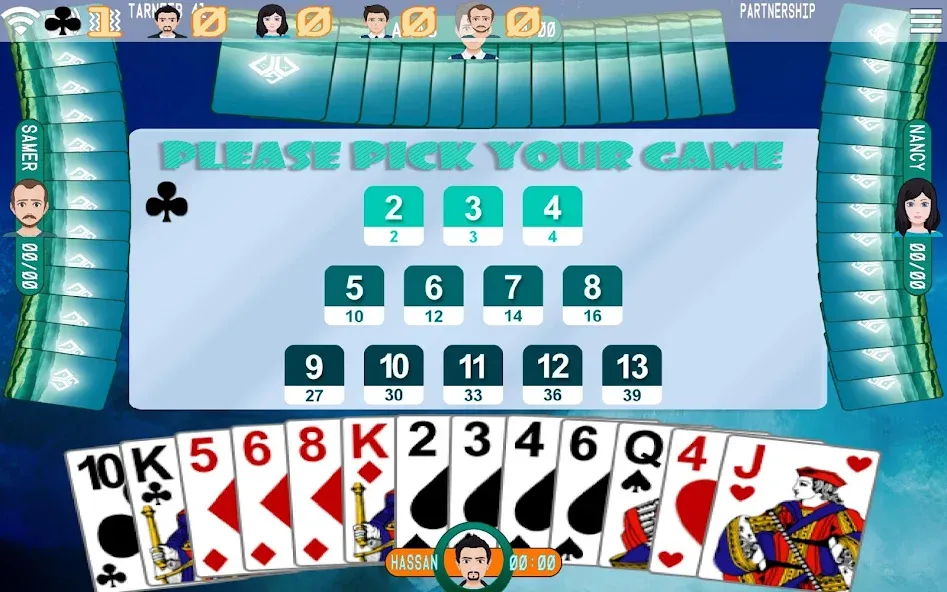 Golden Card Games Tarneeb Trix (Голден Кард Геймс Тарниб Трикс)  [МОД Много денег] Screenshot 4