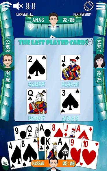 Golden Card Games Tarneeb Trix (Голден Кард Геймс Тарниб Трикс)  [МОД Много денег] Screenshot 5