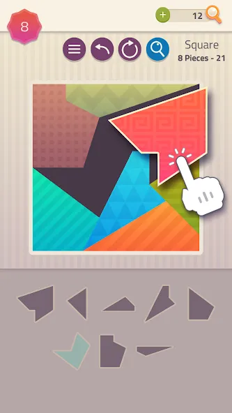 Polygrams - Tangram Puzzles (Полиграммы)  [МОД Mega Pack] Screenshot 1