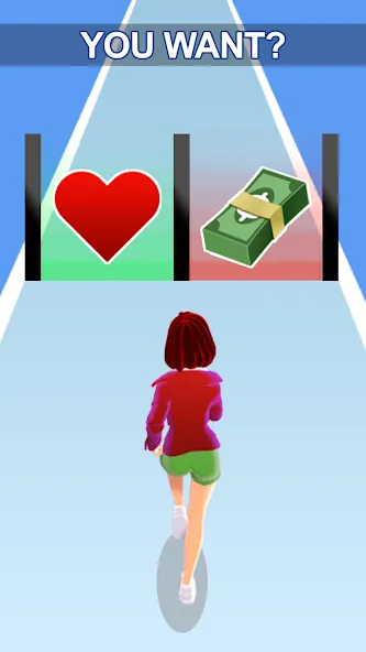 Girl Run 3D - Fun Running Game (девушка бежит)  [МОД Unlimited Money] Screenshot 1