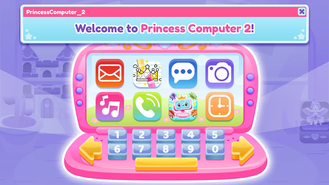 Princess Computer 2 Girl Games  [МОД Menu] Screenshot 1