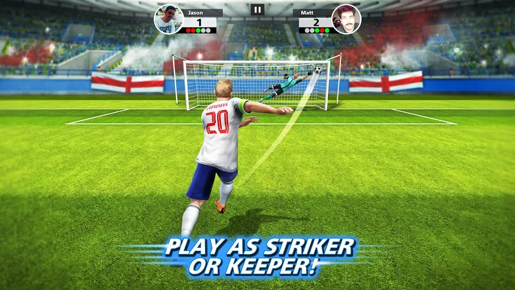 Football Strike: Online Soccer (Футбольный забастовка)  [МОД Много денег] Screenshot 1