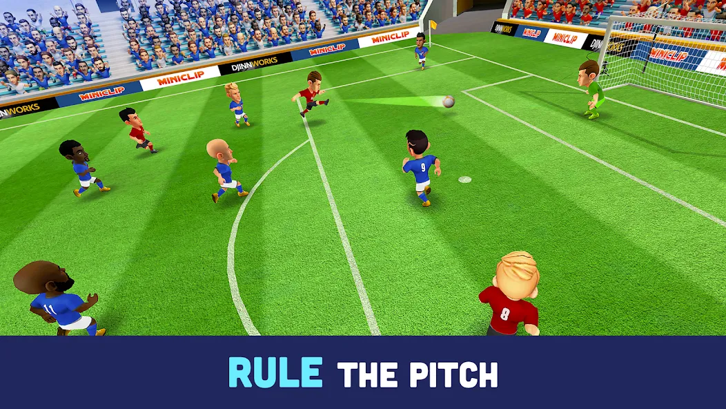 Mini Football - Mobile Soccer (Мини Футбол)  [МОД Меню] Screenshot 3