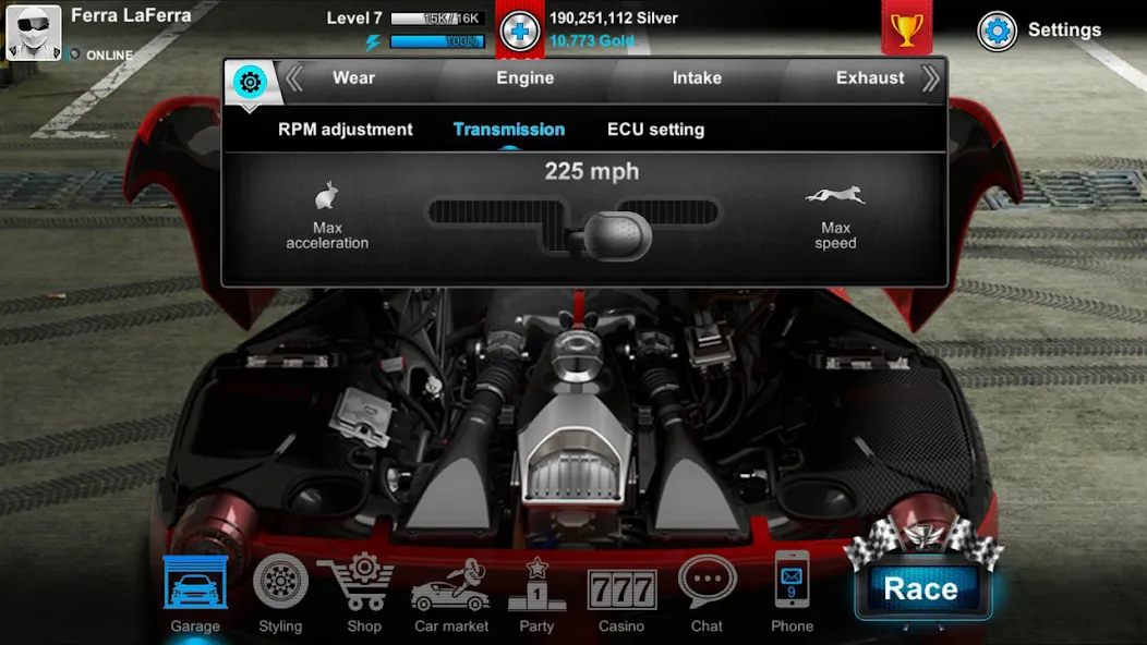 Tuner Life Online Drag Racing (Тюнер Лайф)  [МОД Меню] Screenshot 4