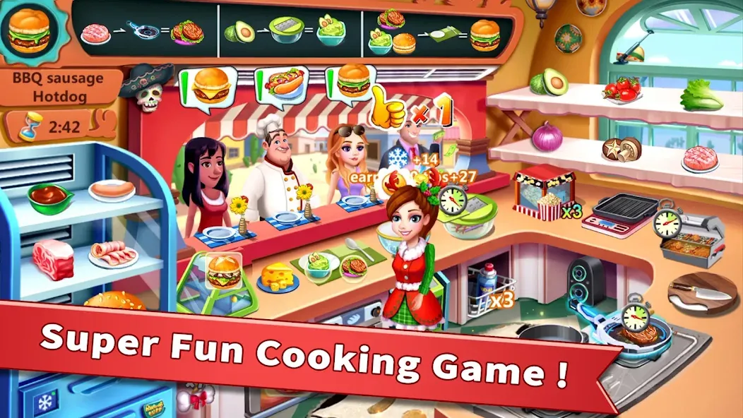 Rising Super Chef - Cook Fast (Райзинг Супер Шеф)  [МОД Бесконечные деньги] Screenshot 1