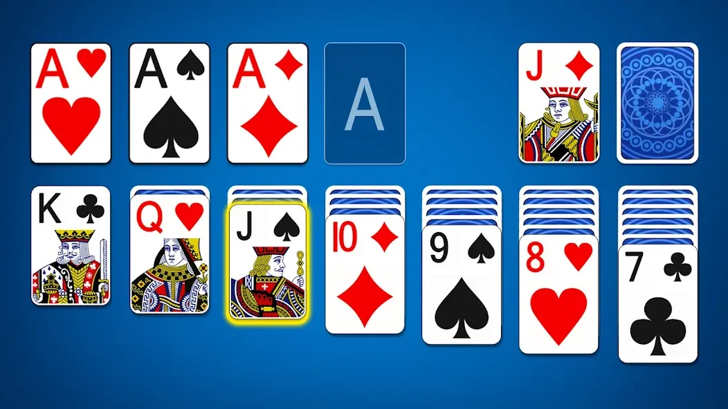 Solitaire Card Game (Солитер карточная игра)  [МОД Много монет] Screenshot 1