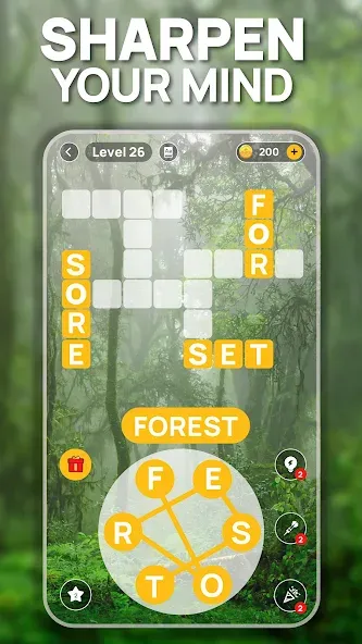 Word Scenery: Crossword (Ворд Трип)  [МОД Бесконечные деньги] Screenshot 2