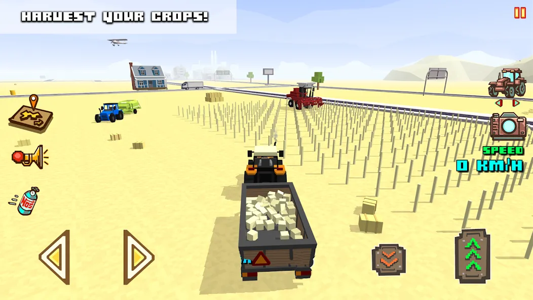 Blocky Farm Racing & Simulator  [МОД Все открыто] Screenshot 4