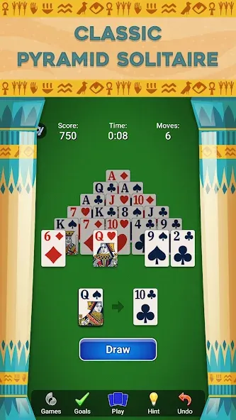 Pyramid Solitaire - Card Games (Пирамида Солитер)  [МОД Menu] Screenshot 3