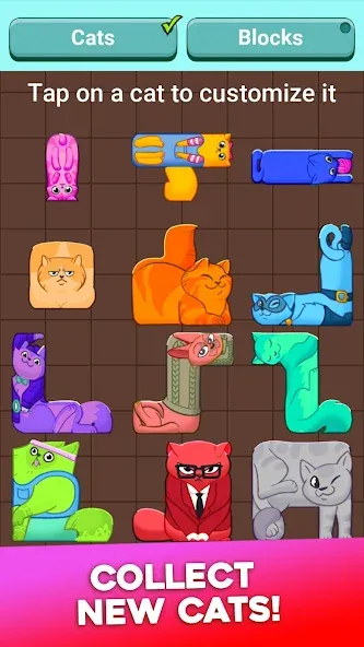 Block Puzzle Cats (Блок Пазл Кошки)  [МОД Menu] Screenshot 5