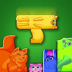 Взлом Block Puzzle Cats (Блок Пазл Кошки)  [МОД Menu] - стабильная версия apk на Андроид