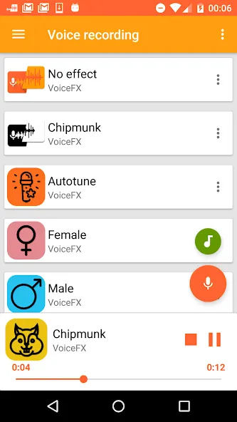 VoiceFX - Voice Changer with v  [МОД Unlocked] Screenshot 1