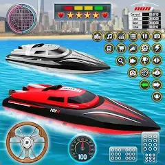 Скачать взлом Speed Boat Racing: Boat games  [МОД Все открыто] - полная версия apk на Андроид