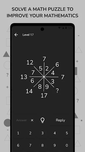 Math Puzzle & Brain Riddles  [МОД Много монет] Screenshot 3