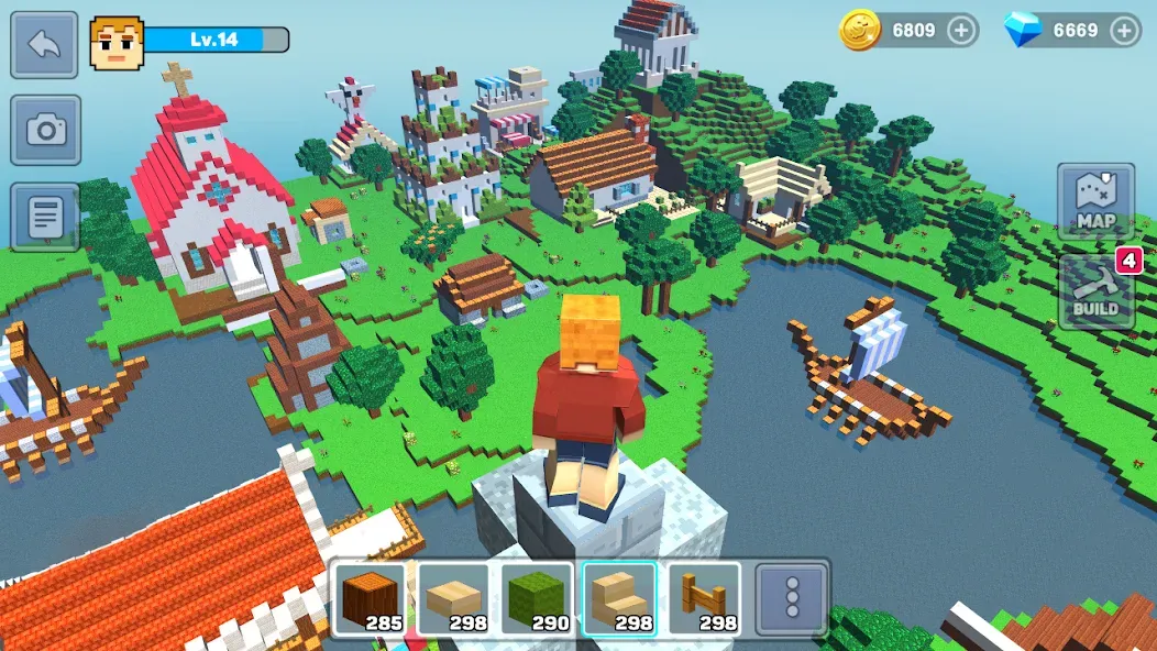 MiniCraft: Blocky Craft 2024 (МиниКрафт)  [МОД Бесконечные монеты] Screenshot 1