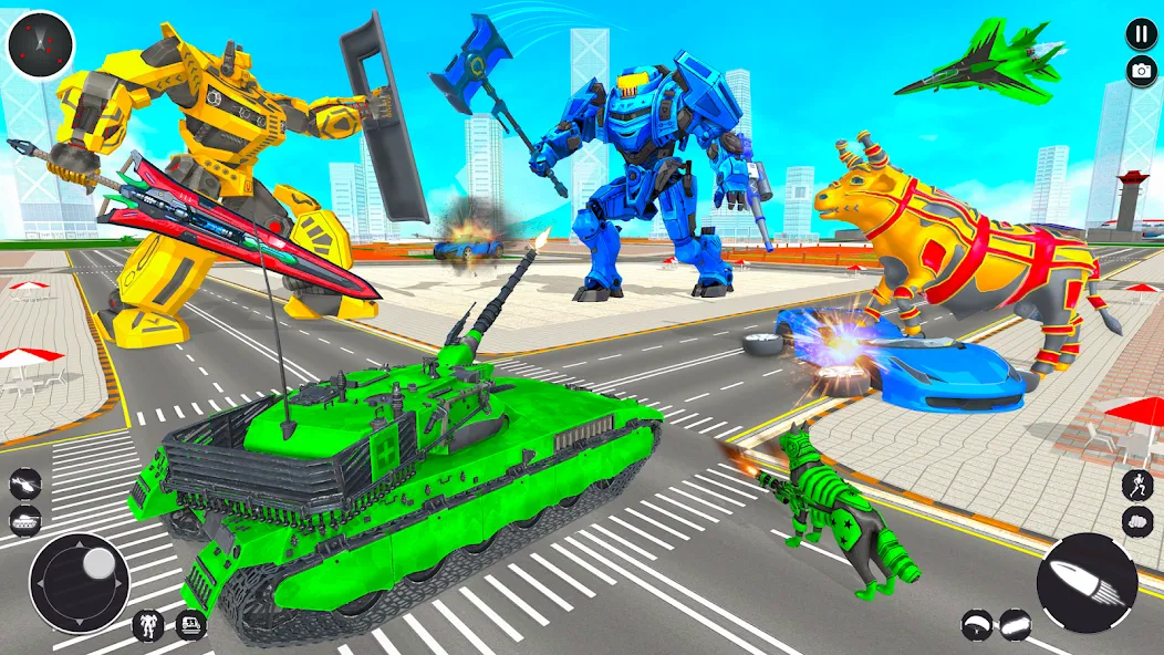 Tank Robot Game Army Games (армейский танк робот трансформационная игра)  [МОД Mega Pack] Screenshot 4