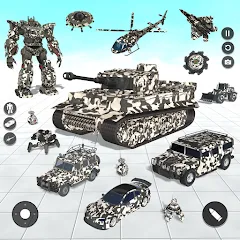 Скачать взлом Tank Robot Game Army Games (армейский танк робот трансформационная игра)  [МОД Mega Pack] - стабильная версия apk на Андроид