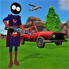 Взлом Stick Superhero  [МОД Menu] - стабильная версия apk на Андроид