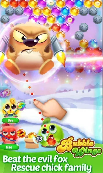 Bubble Wings: bubble shooter (Бабл Вингс)  [МОД Mega Pack] Screenshot 2