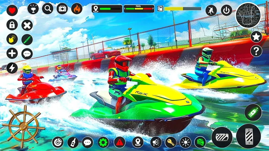 Jetski Boat Racing: Boat Games (Джетски Гонки на лодках)  [МОД Много монет] Screenshot 2