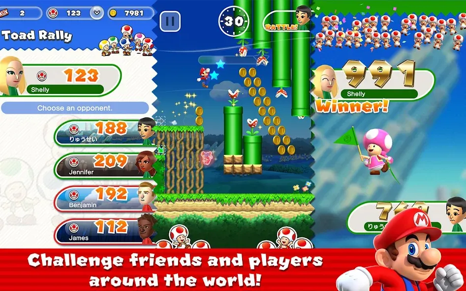 Super Mario Run (упер Марио Ран)  [МОД Меню] Screenshot 4