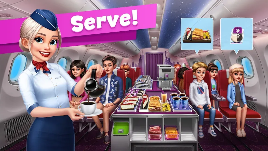 Airplane Chefs - Cooking Game (Эйрплейн Чефз)  [МОД Много монет] Screenshot 3