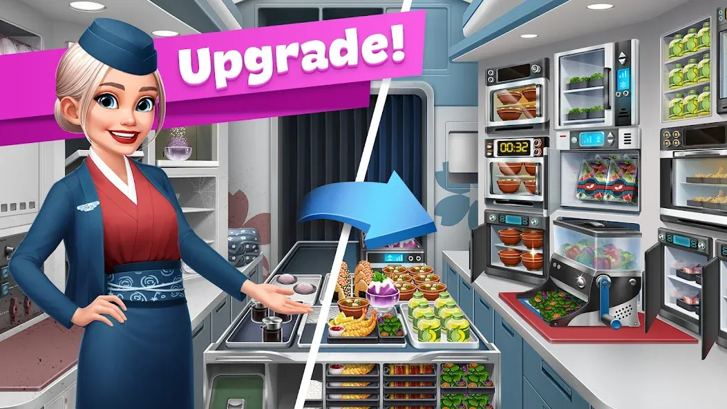 Airplane Chefs - Cooking Game (Эйрплейн Чефз)  [МОД Много монет] Screenshot 4