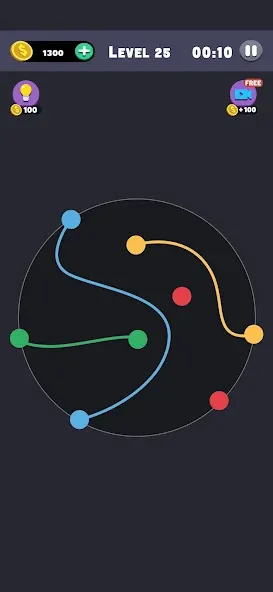 Same Color: Connect Two Dots (Сейм Колор Дот)  [МОД Все открыто] Screenshot 1