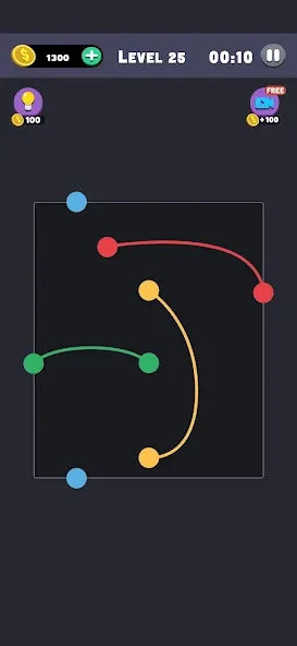 Same Color: Connect Two Dots (Сейм Колор Дот)  [МОД Все открыто] Screenshot 2