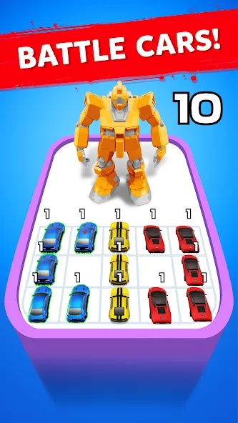 Robot Merge Master: Car Games (Мерж Батл Кар)  [МОД Бесконечные деньги] Screenshot 2