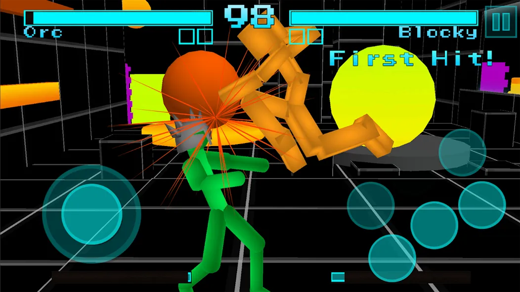 Stickman Fighting Neon Warrior  [МОД Много денег] Screenshot 3