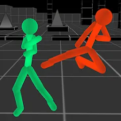 Скачать взлом Stickman Fighting Neon Warrior  [МОД Много денег] - последняя версия apk на Андроид