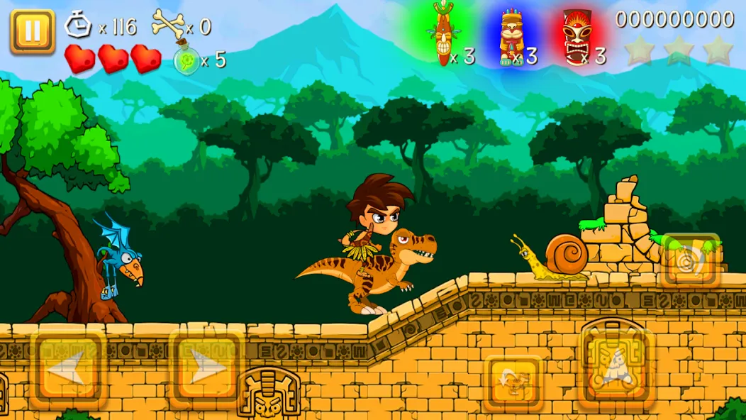 Super Warrior Dino Adventures (Супер Воин Дино Приключения)  [МОД Mega Pack] Screenshot 3