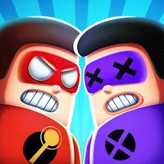 Взломанная The Superhero League (Зе Суперхиро Лигующ)  [МОД Меню] - полная версия apk на Андроид