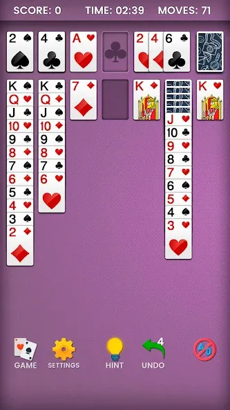 Klondike Solitaire (Клондайк солитер)  [МОД Меню] Screenshot 3