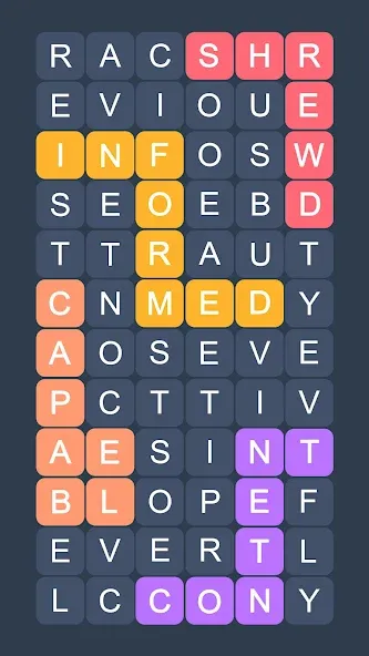 Word Search - Evolution Puzzle  [МОД Много денег] Screenshot 2