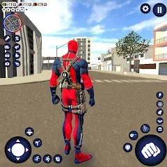 Скачать взломанную Miami Rope Hero Spider Game  [МОД Все открыто] - последняя версия apk на Андроид