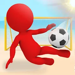 Скачать взломанную Crazy Kick! Fun Football game  [МОД Много монет] - полная версия apk на Андроид