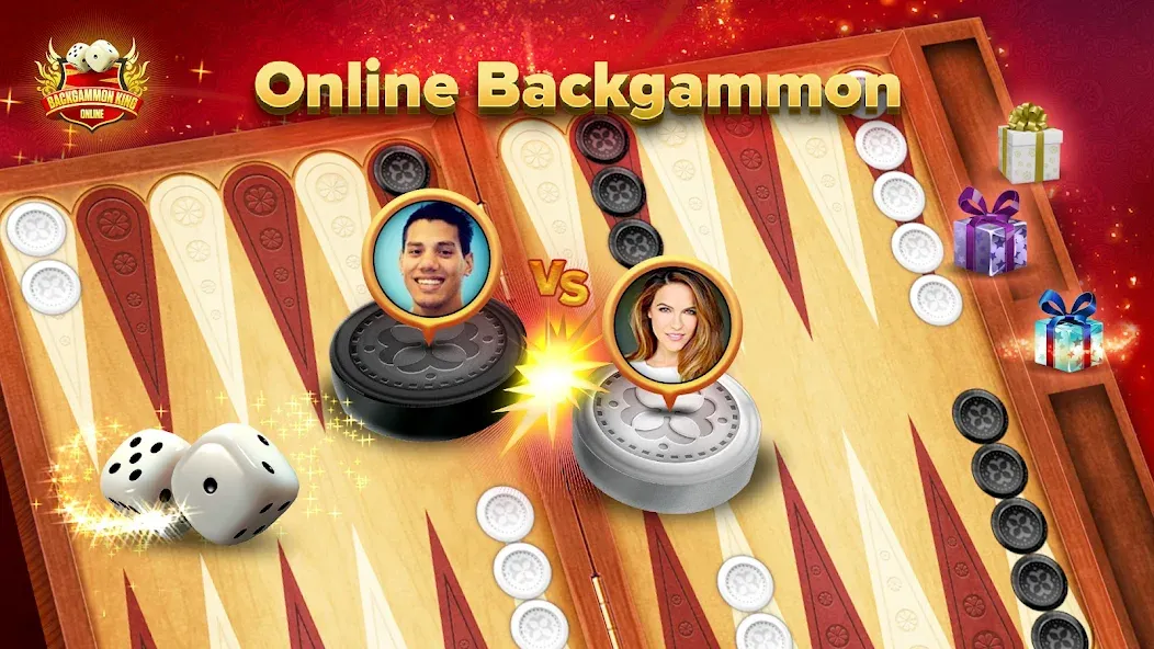 Backgammon King Online  [МОД Меню] Screenshot 1