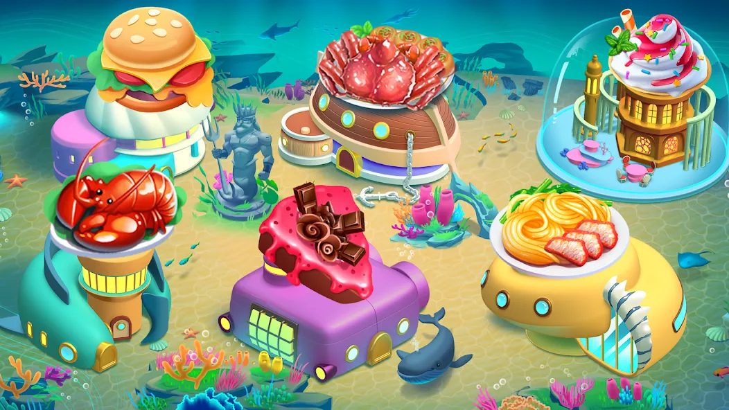 Cooking Aquarium - A Star Chef (Кукинг Аквариум)  [МОД Unlocked] Screenshot 1