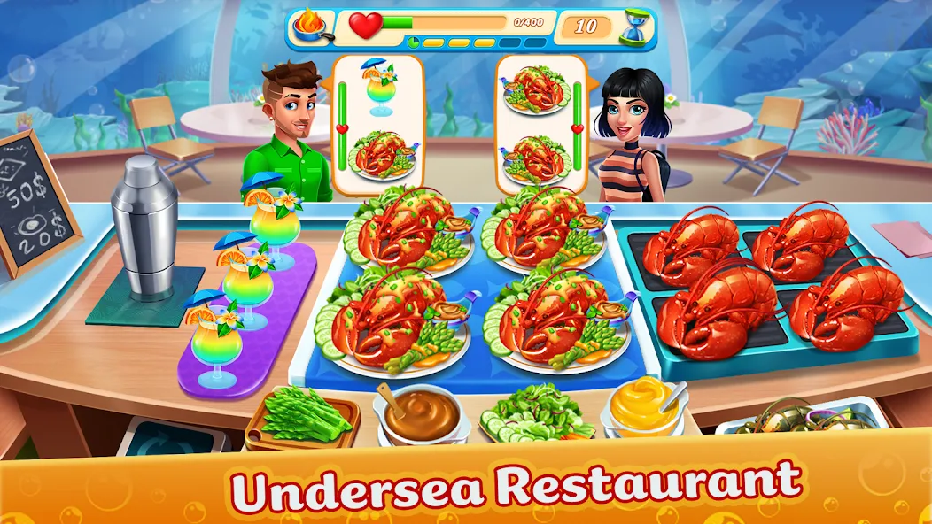 Cooking Aquarium - A Star Chef (Кукинг Аквариум)  [МОД Unlocked] Screenshot 2